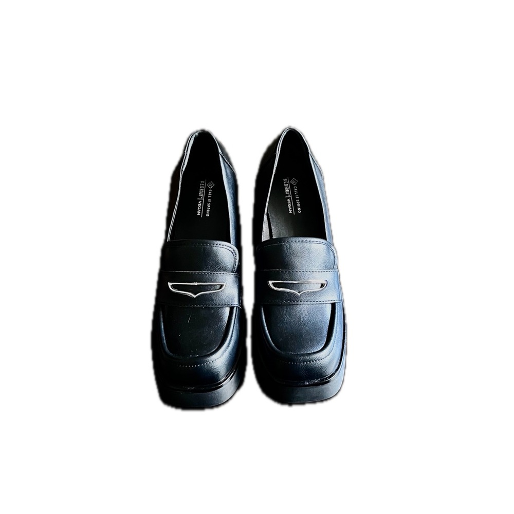 Call It Spring Chunky Platform Heels Vegan Loafers